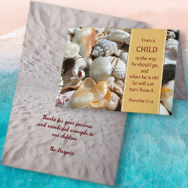 Tarjeta De Agradecimiento Maestro de Escuela Dominical Gracias