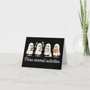 Tarjeta De Agradecimiento Maestro de Halloween Paraprofesional para Normal 