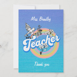 Tarjeta De Agradecimiento Maestro gracias con amor y respeto