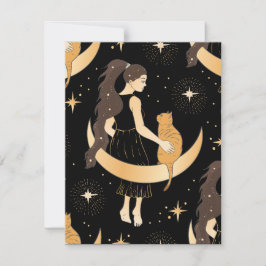 Tarjeta De Agradecimiento Magia celeste