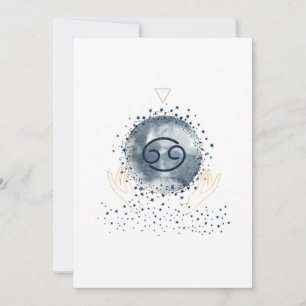 Tarjeta De Agradecimiento Magia celestial - Cáncer