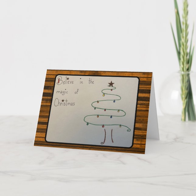 Tarjeta De Agradecimiento Magia de los Navidades (Anverso)