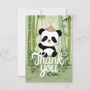 Tarjeta De Agradecimiento Magic Cute Panda