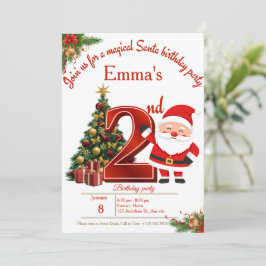 Tarjeta De Agradecimiento Magical Christmas Birthday Card for Girls