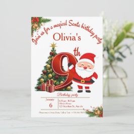 Tarjeta De Agradecimiento Magical Christmas Birthday Card for Girls