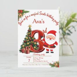 Tarjeta De Agradecimiento Magical Christmas Birthday Card for Girls