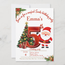 Tarjeta De Agradecimiento Magical Christmas Birthday Card for Girls