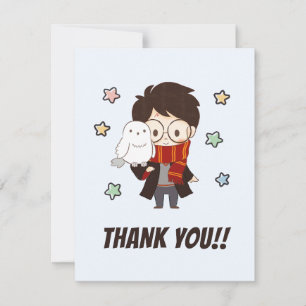 Tarjeta De Agradecimiento Magical HARRY POTTER™ y Hogwarts Cumpleaños