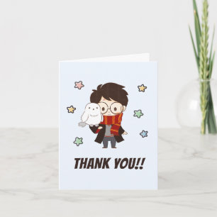 Tarjeta De Agradecimiento Mágico cumpleaños de HARRY POTTER™ y Hogwarts