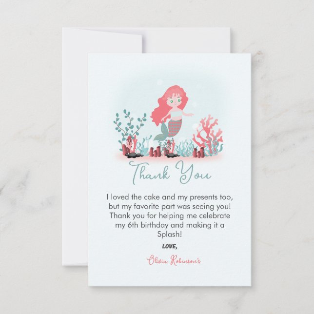 Tarjeta De Agradecimiento Magnífica fiesta de cumpleaños de princesa de sire (Anverso)