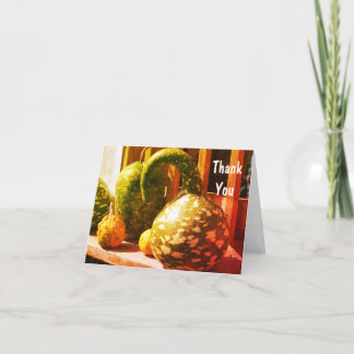 Tarjeta De Agradecimiento Magníficos Gourdes Naturales Gracias