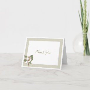 Tarjeta De Agradecimiento Magnolia Gracias Cartas