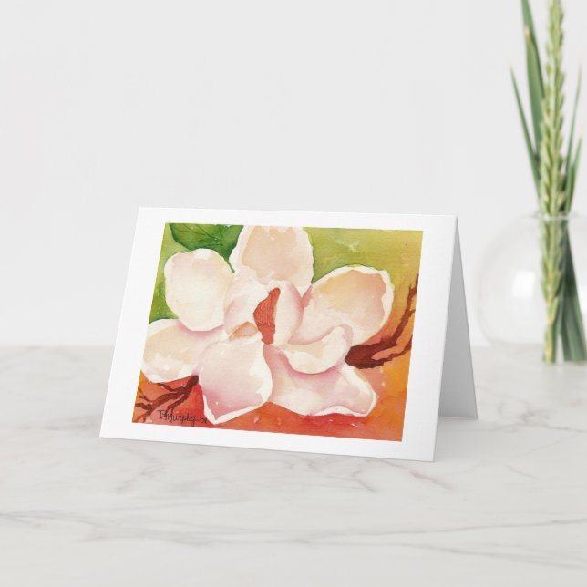 Tarjeta De Agradecimiento Magnolia Notecard (Anverso)
