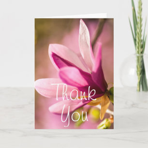 Tarjeta De Agradecimiento Magnolia rosa