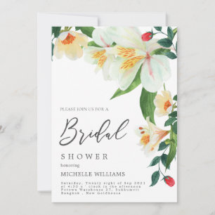 Tarjeta De Agradecimiento Magnolia Wedding Shower Invitation Card