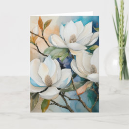 Tarjeta De Agradecimiento Magnolias