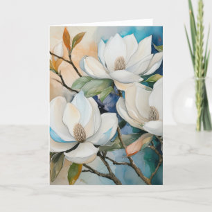 Tarjeta De Agradecimiento Magnolias