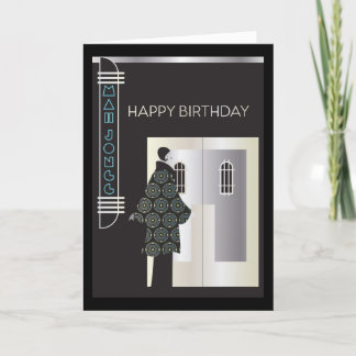 Tarjeta De Agradecimiento Mah Jongg Deco Miami Card
