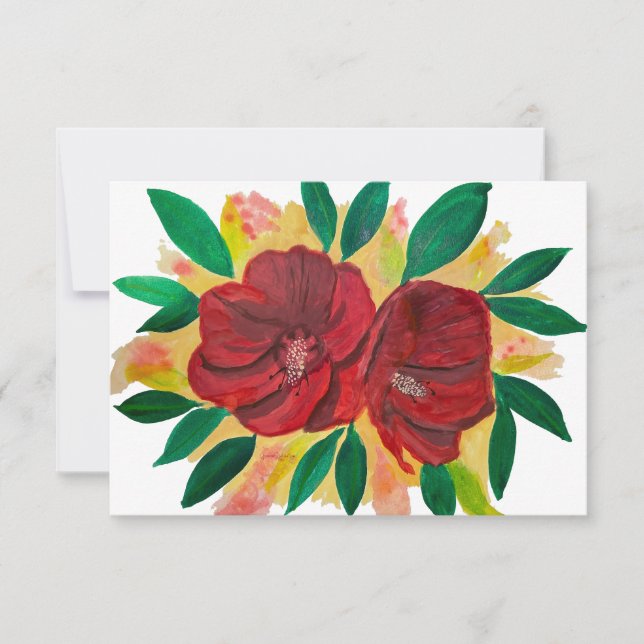 Tarjeta De Agradecimiento Mahalo (Anverso)