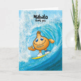 Tarjeta De Agradecimiento mahalo del sweetyonion