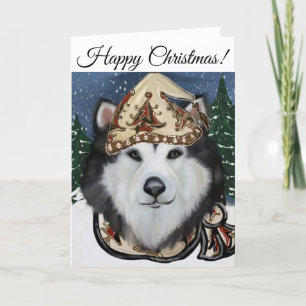 Tarjeta De Agradecimiento Malamute de Alaska