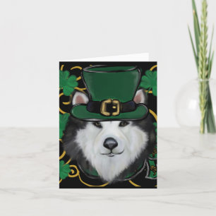Tarjeta De Agradecimiento Malamute de Alaska