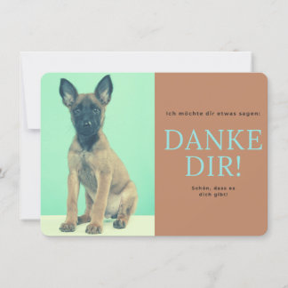 Tarjeta De Agradecimiento Malinois  