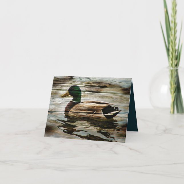 Tarjeta De Agradecimiento Mallard Duck (Anverso)