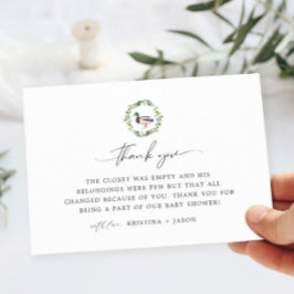 Tarjeta De Agradecimiento Mallard Duck Little Duckling Baby Shower