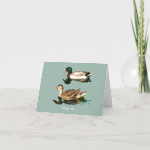 Tarjeta De Agradecimiento Mallas de los Ducks