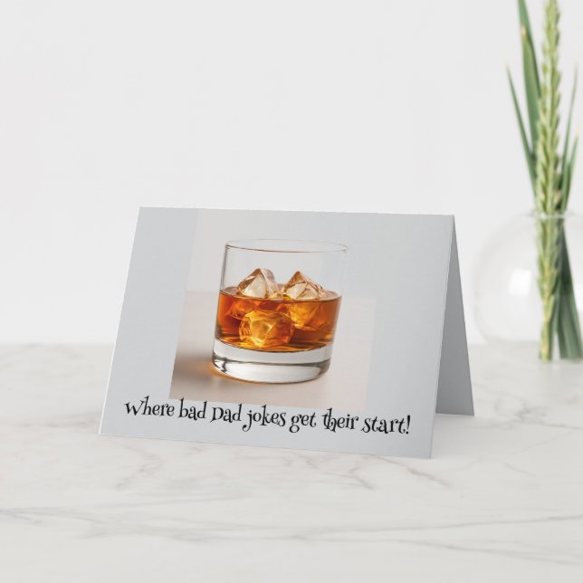 Tarjeta De Agradecimiento "Malos Chistes sirvieron a Neat" Día del Padre (Anverso)