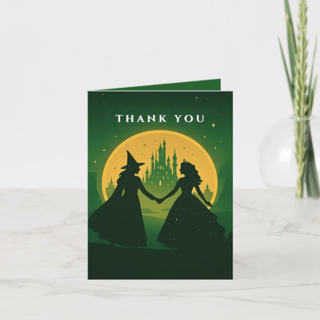 Tarjeta de agradecimiento malvada de Baby Shower (Anverso)