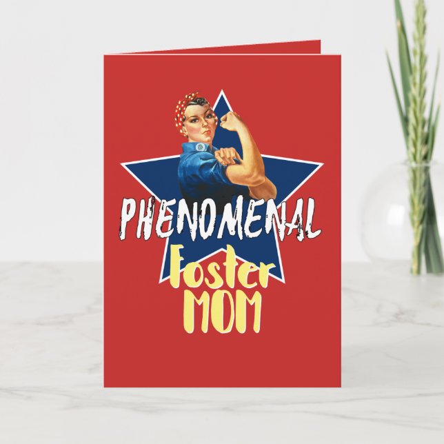 Tarjeta De Agradecimiento Mamá adoptiva fenomenal - personalice (Anverso)