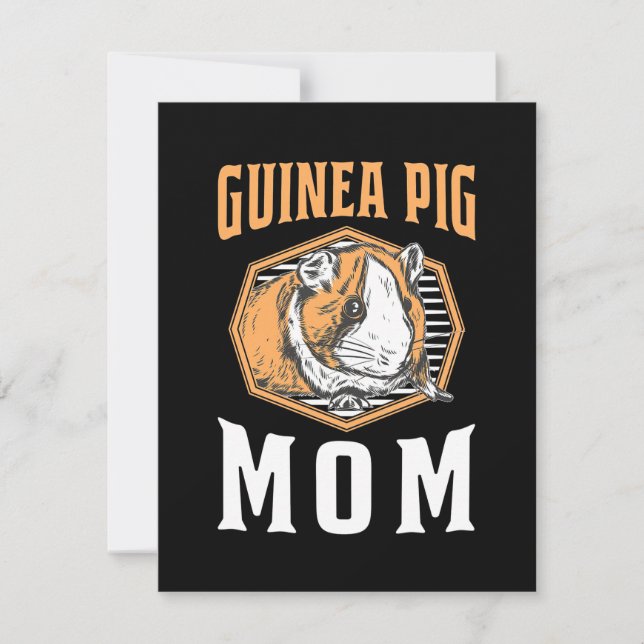 Tarjeta De Agradecimiento Mamá de cerdo de Guinea (Anverso)