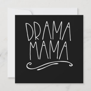 Tarjeta De Agradecimiento Mamá de Drama Actriz Madre Padre Escenario Actuaci