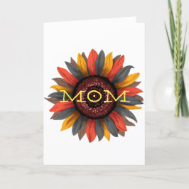 Tarjeta De Agradecimiento Mamá Diseño girasol
