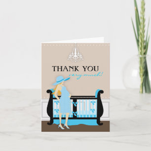 Tarjeta De Agradecimiento Mamá moderna elegante TY