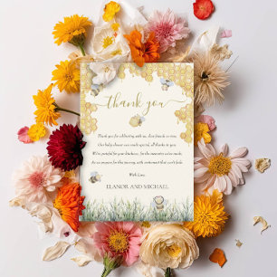 Tarjeta De Agradecimiento Mamá neutral de género para besar Baby Shower dulc