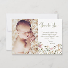 Tarjeta De Agradecimiento Mamá para comprar Baby Shower