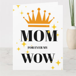Tarjeta De Agradecimiento Mamá por siempre mi mamá, Saludo