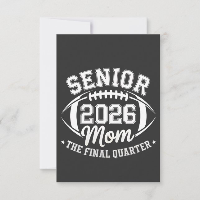 Tarjeta De Agradecimiento Mamá Senior 2026 El Cuarto Final (Anverso)