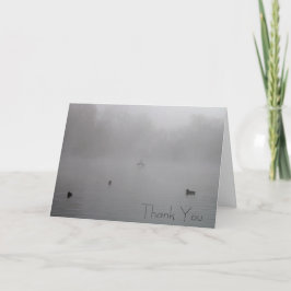 Tarjeta De Agradecimiento Mañana brumosa gracias