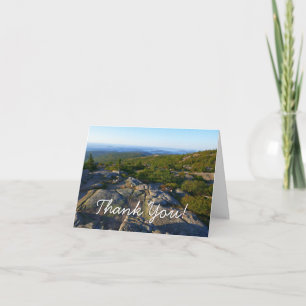 Tarjeta De Agradecimiento Mañana en la cima de la montaña Cadillac en Acadia