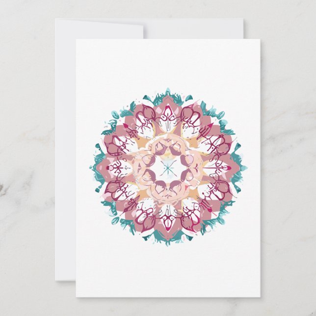 Tarjeta De Agradecimiento mandala (Anverso)
