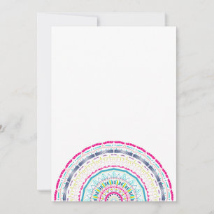 Tarjeta De Agradecimiento mandala colorido