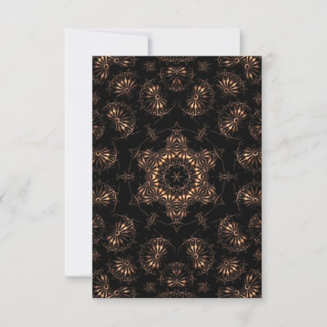 Tarjeta De Agradecimiento Mandala de la Edad de Bronce (Anverso)