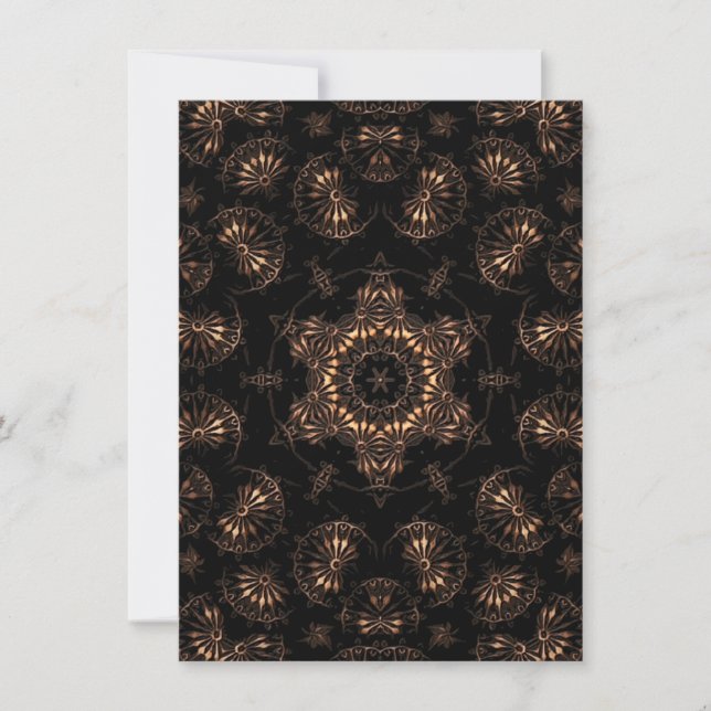 Tarjeta De Agradecimiento Mandala de la Edad de Bronce (Anverso)