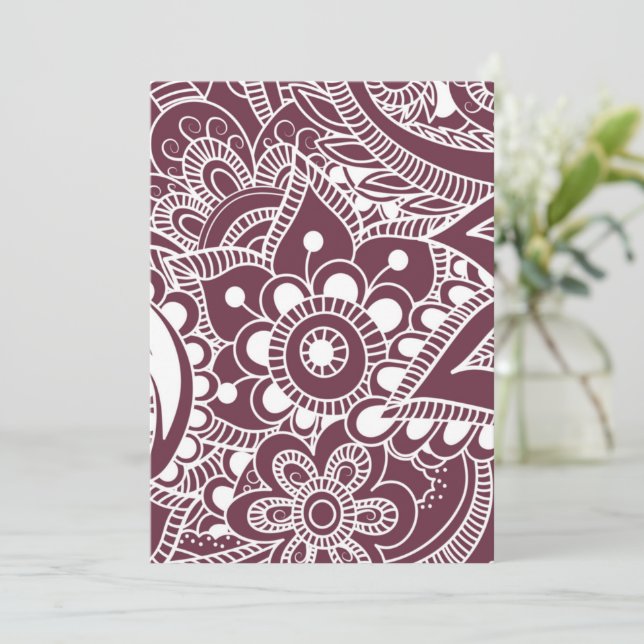 Tarjeta De Agradecimiento Mandala de lujo 44 (Anverso de pie)