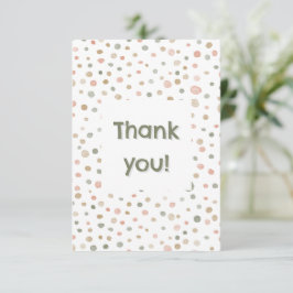 Tarjeta de agradecimiento Mandy Confetti Watercolo