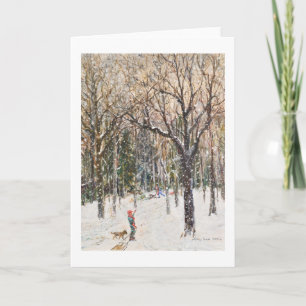 Tarjeta De Agradecimiento Manga de nieve en los Navidades - Tiempos más simp